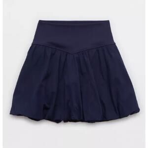 *NWT* OFFLINE By AERIE Real Me Navy Blue Bubble Skort w/ Pockets, Size S